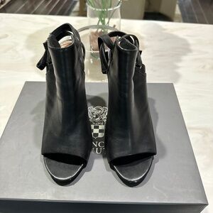 Black Leather Women's Shoes